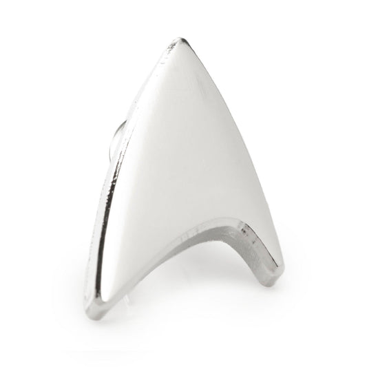 Star Trek Silver Delta Shield Lapel Pin - Concordia Style Boutique
