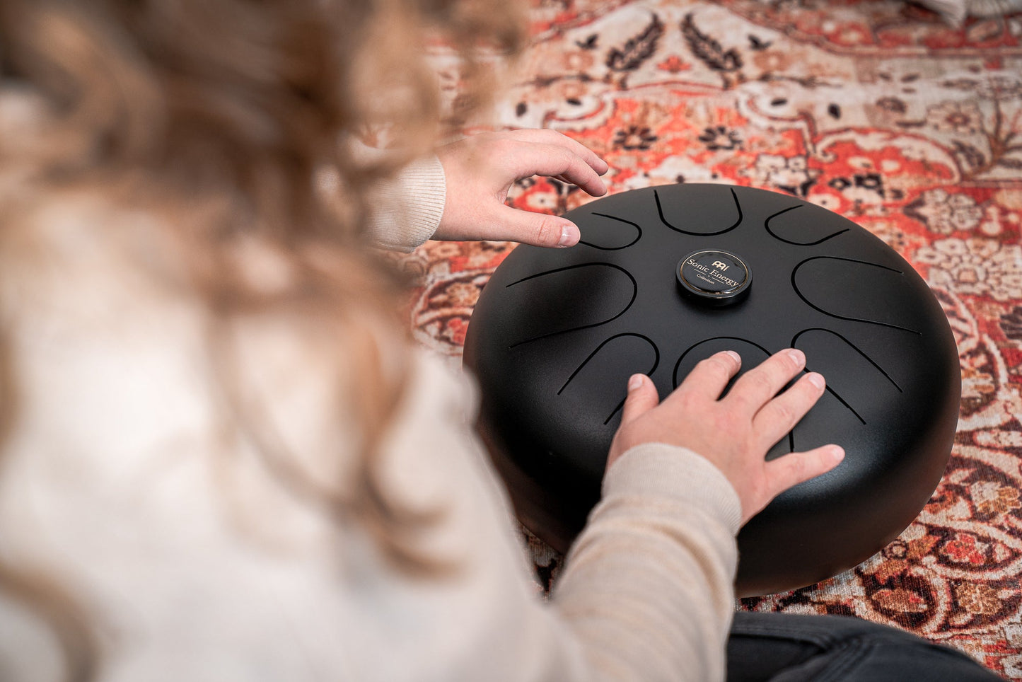 12" Steel Tongue Drum, A Minor, Black