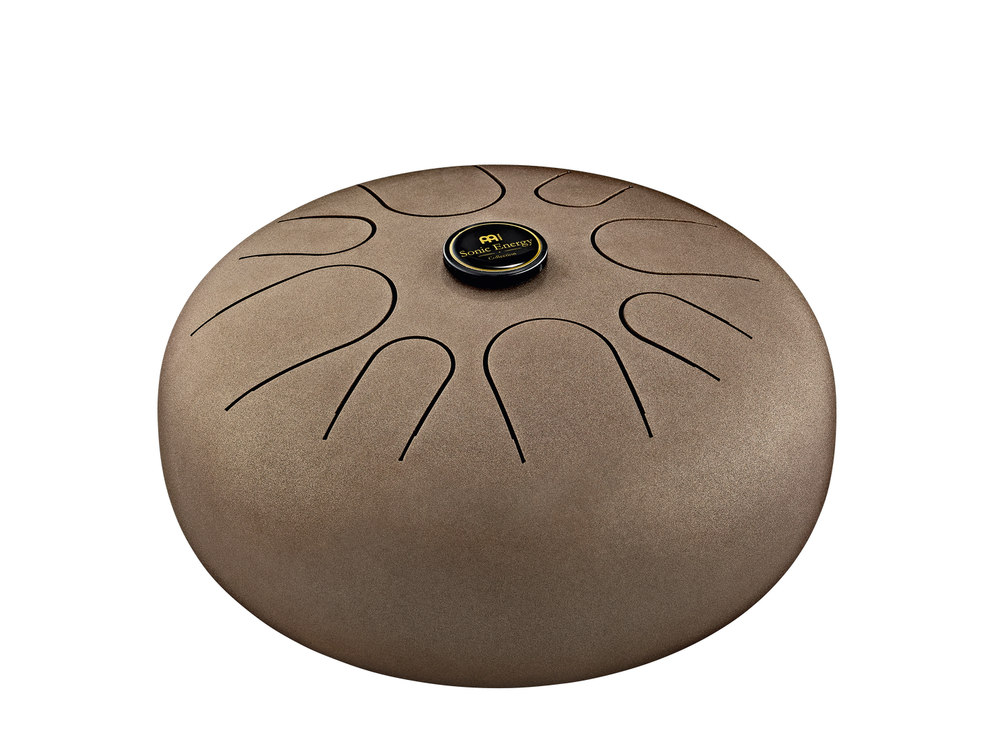 12" Steel Tongue Drum, A Minor, Vintage Brown