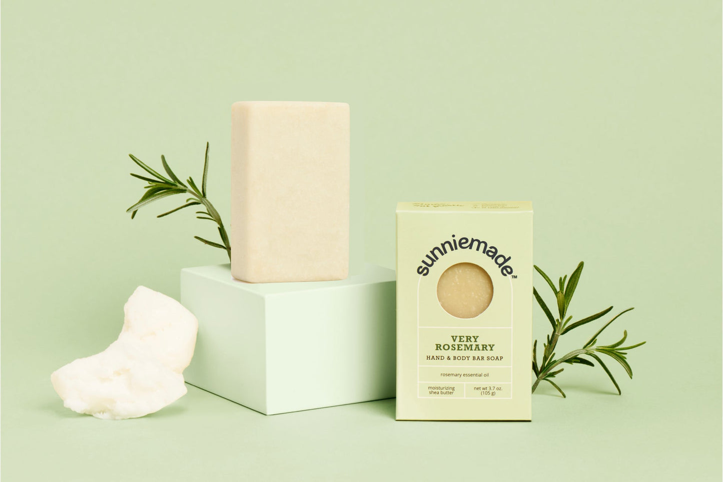 Very Rosemary Moisturizing Hand & Body Bar Soap