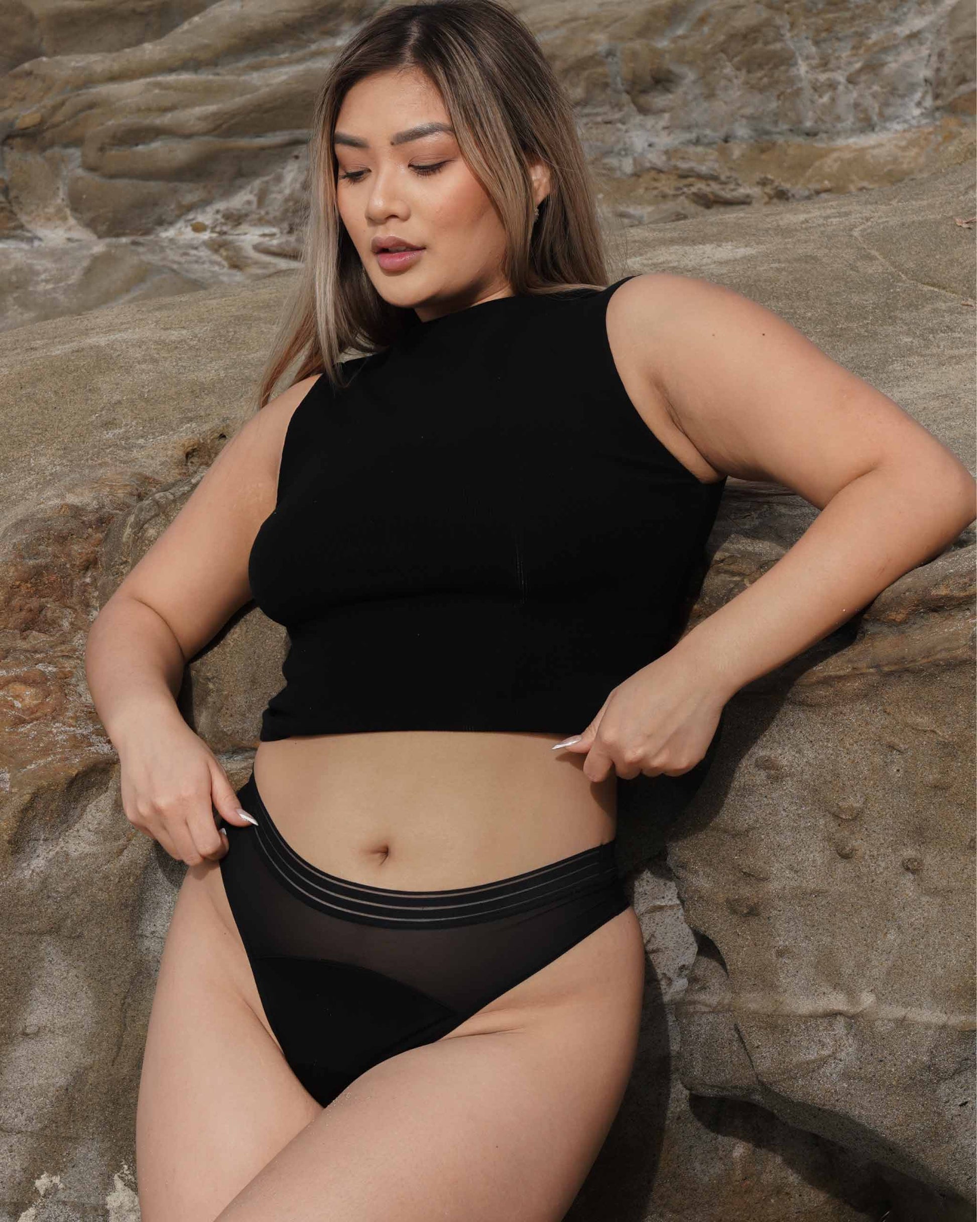 Leakproof Mesh Thong - Premium Apparel from Saalt - Just $22! Shop now at Concordia Style Boutique