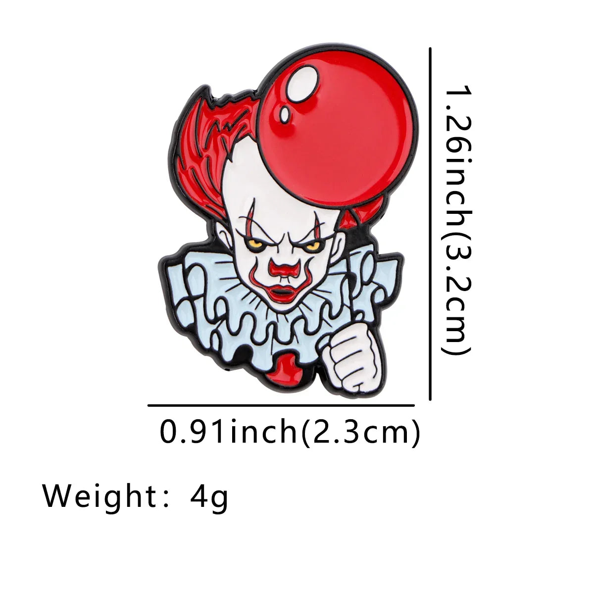 Clown Enamel Pin Halloween Lapel Brooch Badge Jewelry Gift