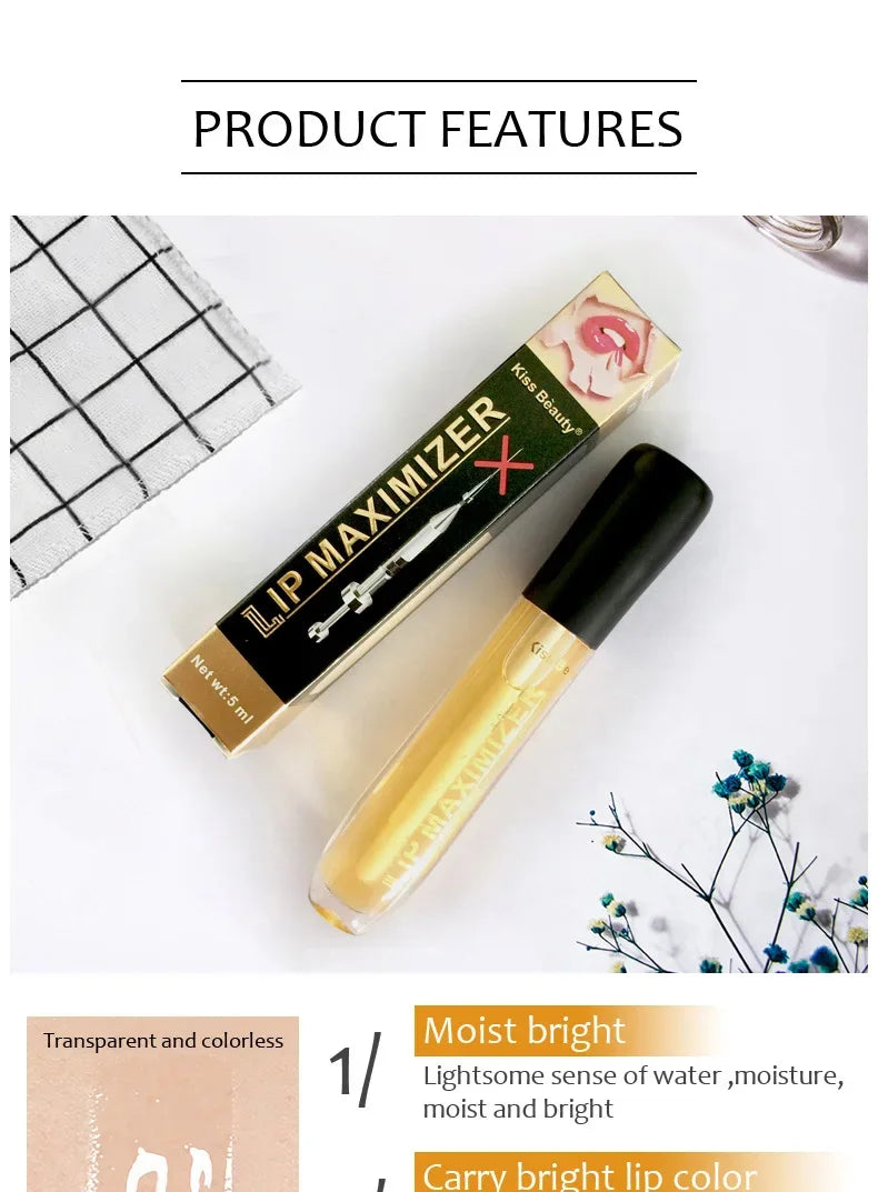 Fast Volumising Lip Plumper Serum Sexy Lip Oil Gloss Increase Lip Elasticity Reduce Fine Lines Brighten Moisturizing Lip Care