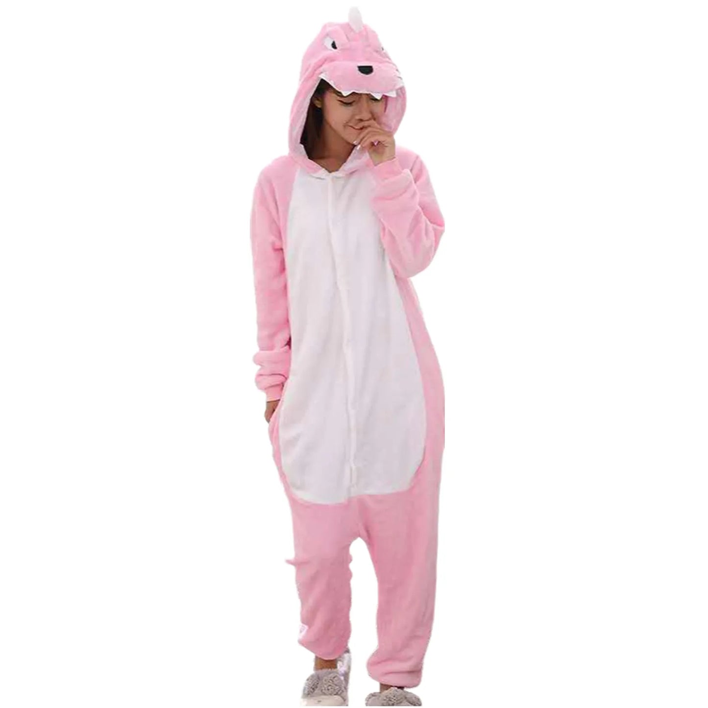 Pink Dinosaur Women's Pajama Onesie