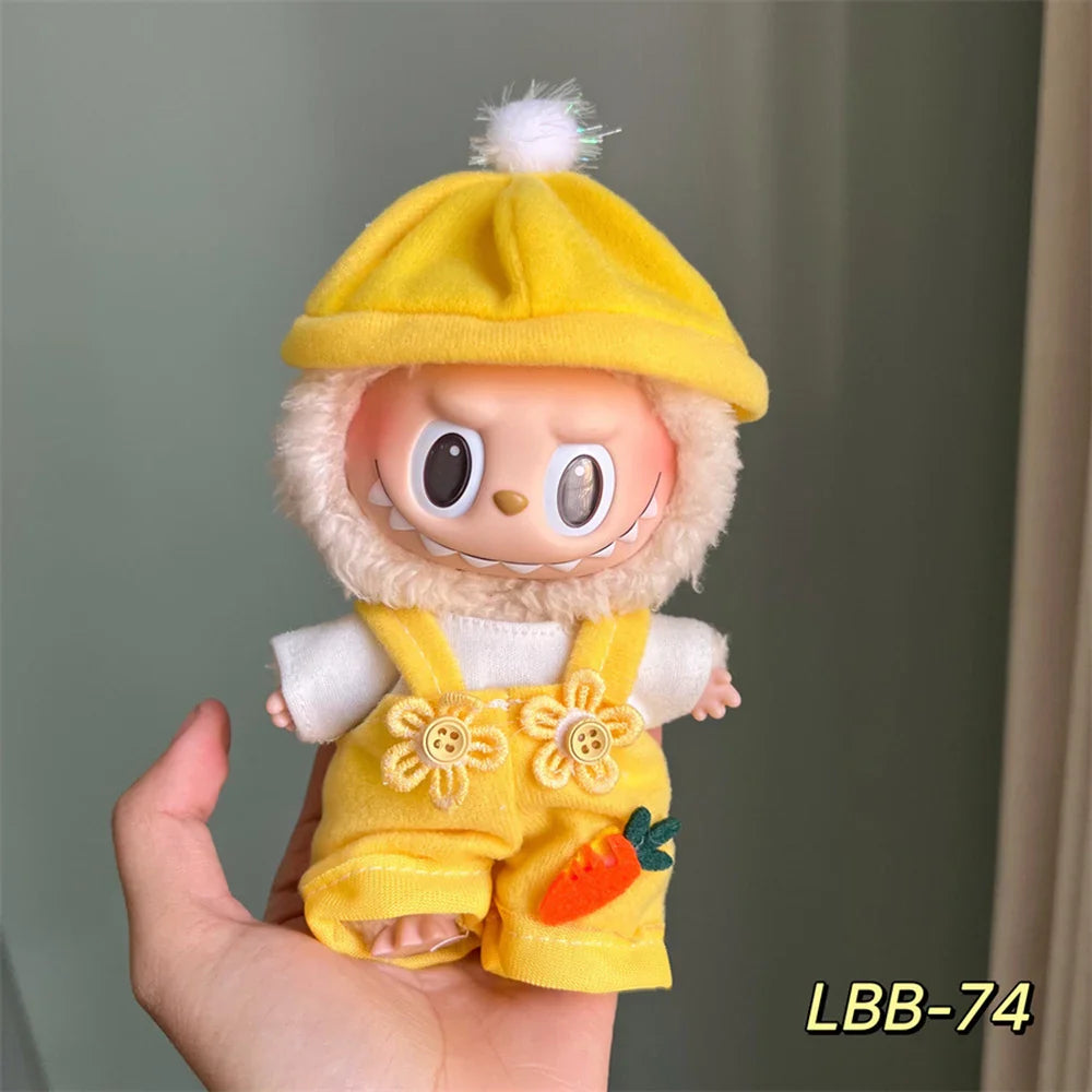 Labubu 17cm Macaron Doll Clothes – Idol Plush Outfit Gift Set