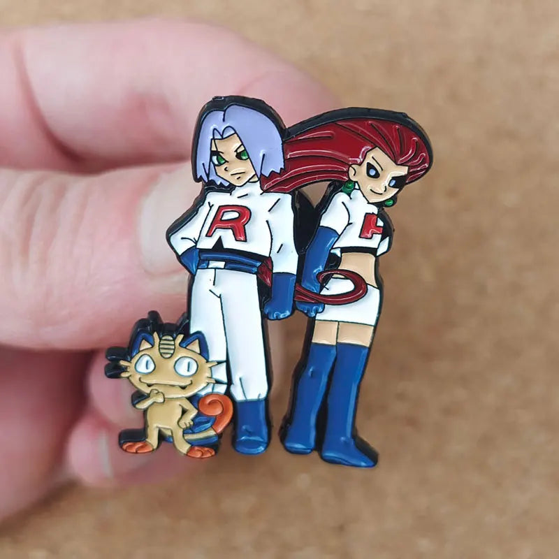 Pokemon James Enamel Pin Brooch for Backpacks Jewelry Accessories