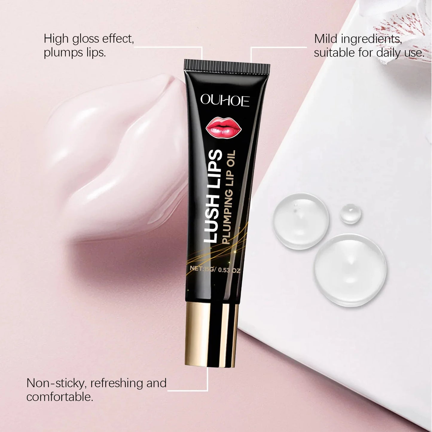 Lip Plumper Oil Instantly Volumising Increase Lip Elasticity Long-lasting Moisturize Lip Plumper Gloss Sexy Beauty Makeup