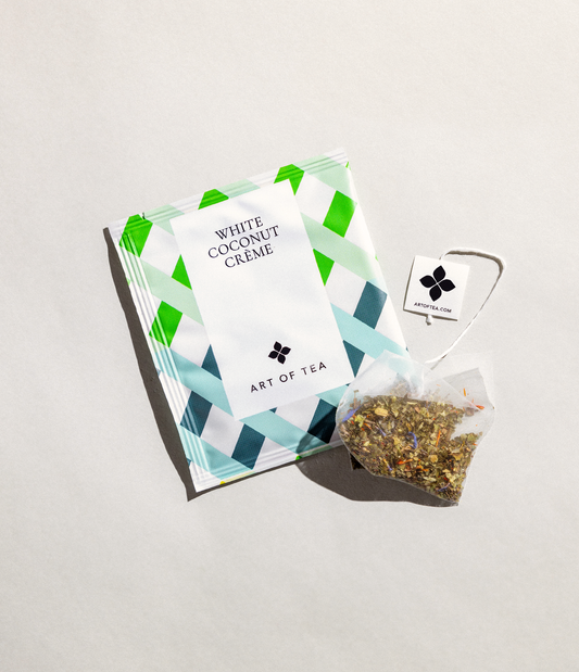 White Coconut Crème Eco Teabag Sachets - Concordia Style Boutique