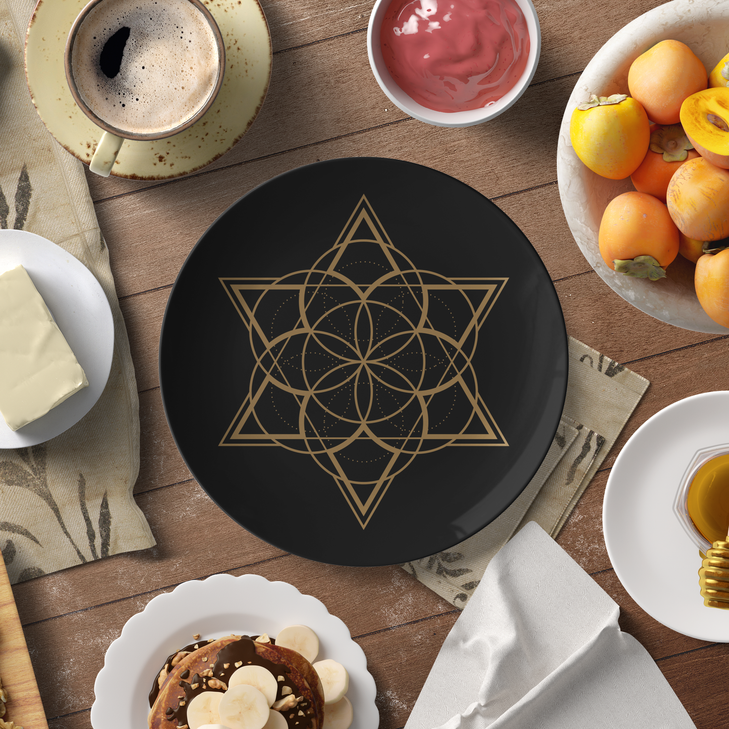 Sacred Geometry 10" Dinner Plates