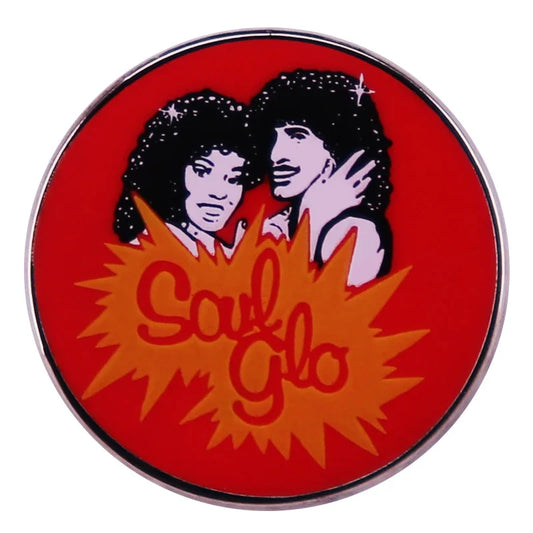 SOUL GLO Hair Product Enamel Pin Vintage Ad Brooch Fashion