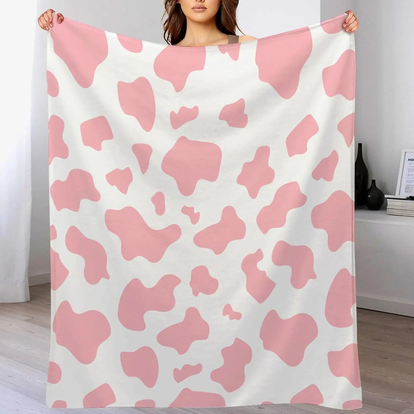Cow Print Flannel Blanket - Concordia Style Boutique