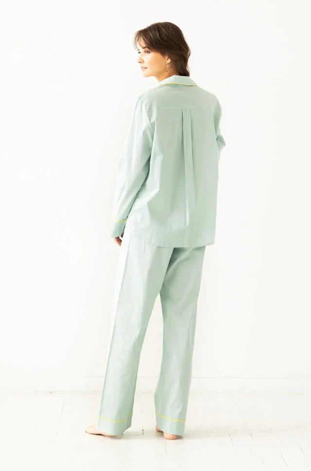 SALUA Classic Pajama in Woven Cotton