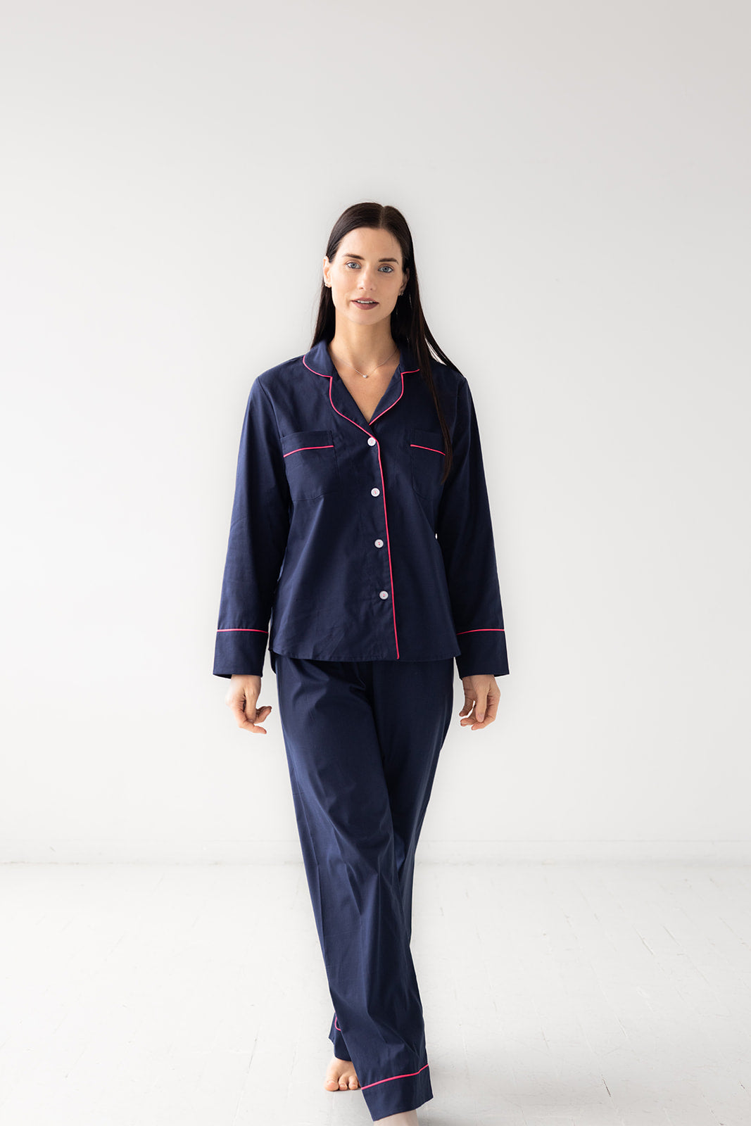 SALUA Classic Pajama in Woven Cotton
