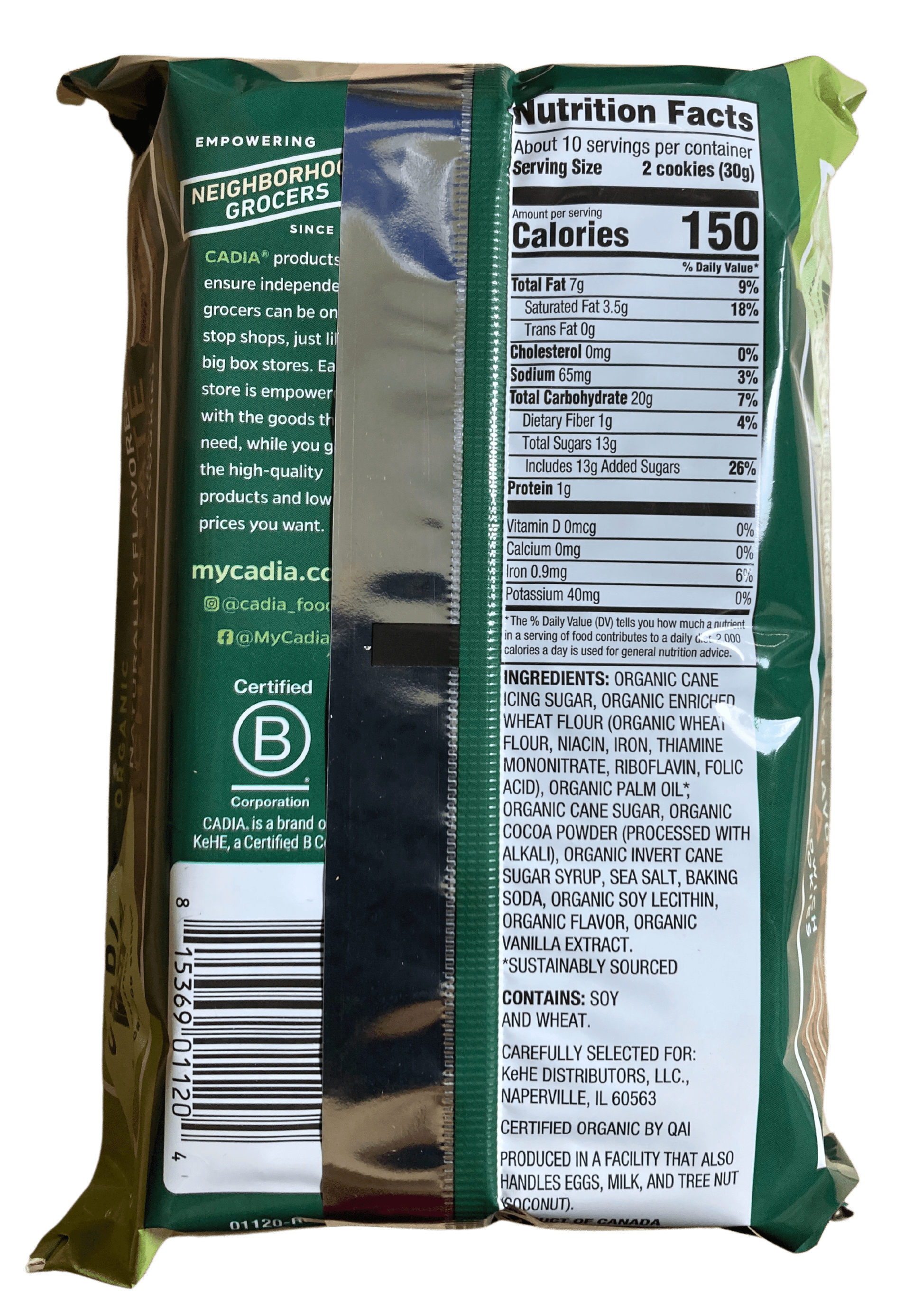 Sandwich Cookies, Organic, Cadia - Concordia Style Boutique