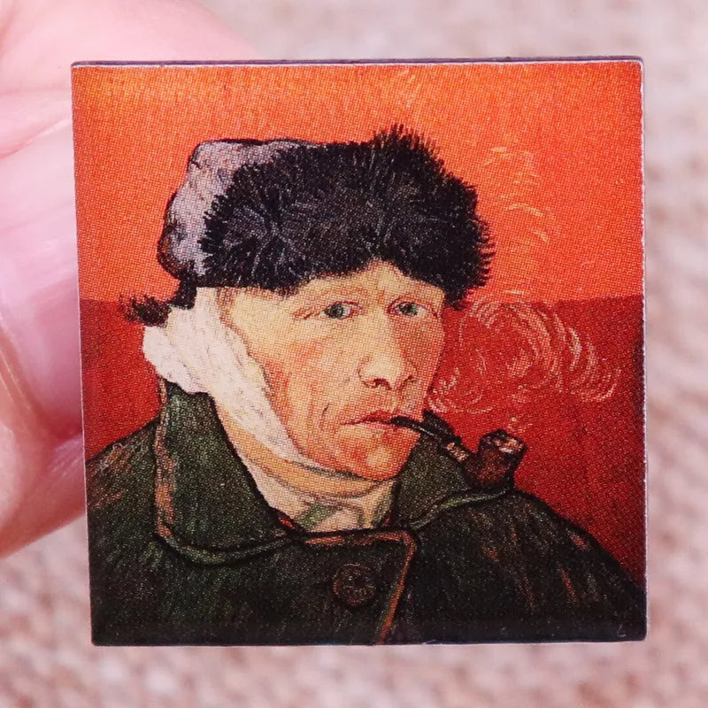 Van Gogh Bandaged Ear Enamel Pin