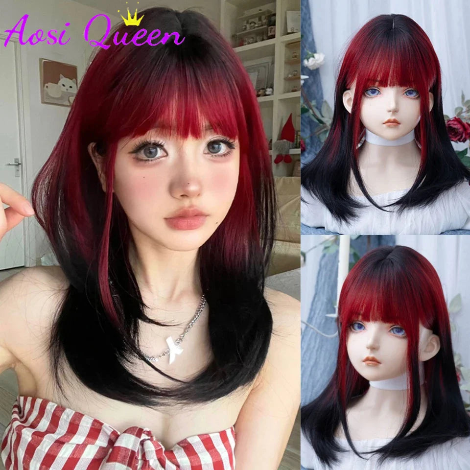 Ombre Long Straight Wig