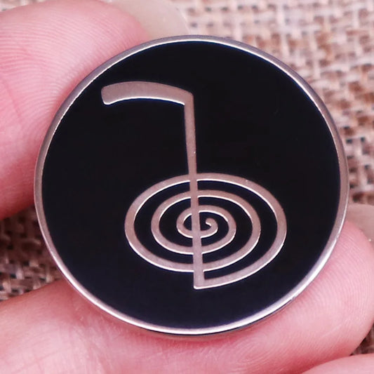 Cho Ku Rei Reiki Symbol Enamel Pin Badge