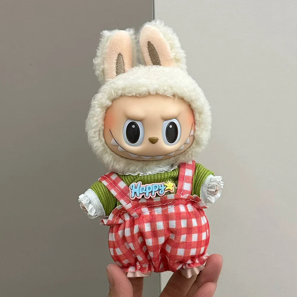 Labubu 17cm Macaron Doll Clothes – Idol Plush Outfit Gift Set