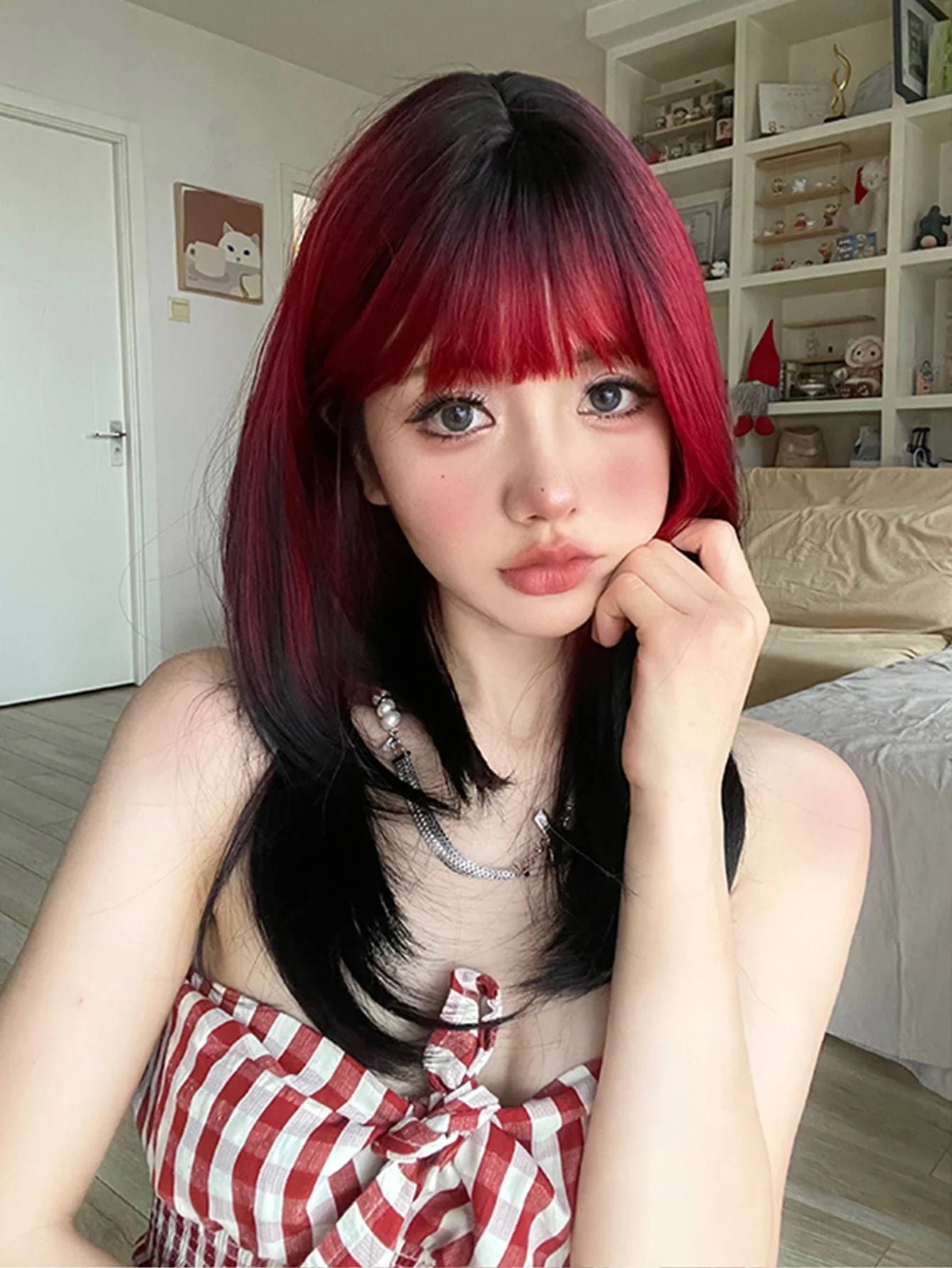 Ombre Long Straight Wig