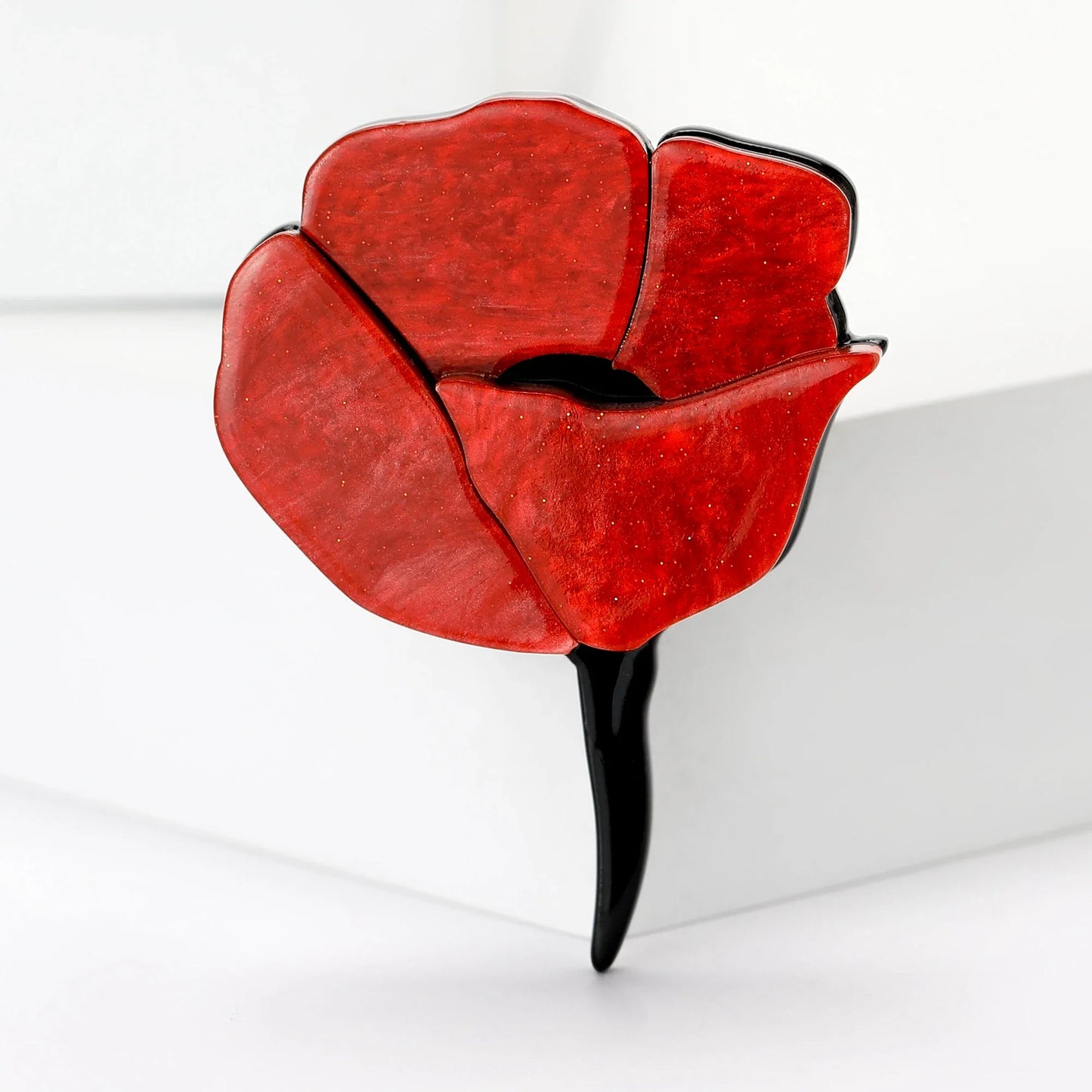 Acrylic Rose Flower Brooch Pins Jewelry Accessories