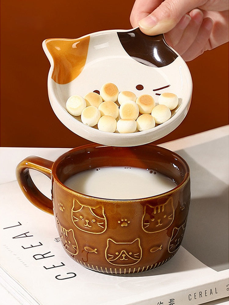 Ceramic Cat Ramen Bowls - Concordia Style Boutique