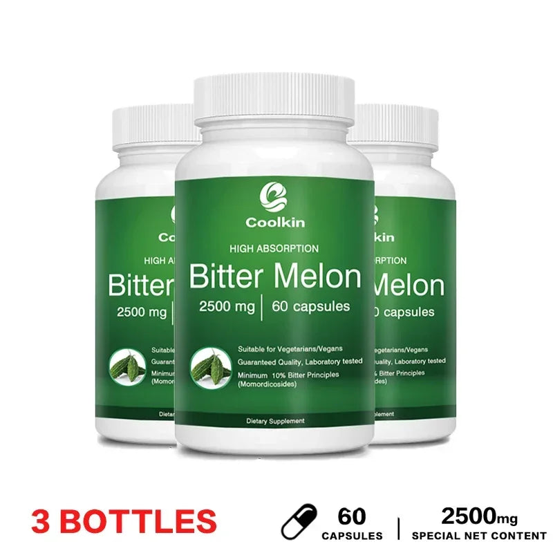 Bitter Melon Capsules - Balances Blood Sugar Levels, Promotes Digestive Health, Boosts Energy, and Strengthens Immunity