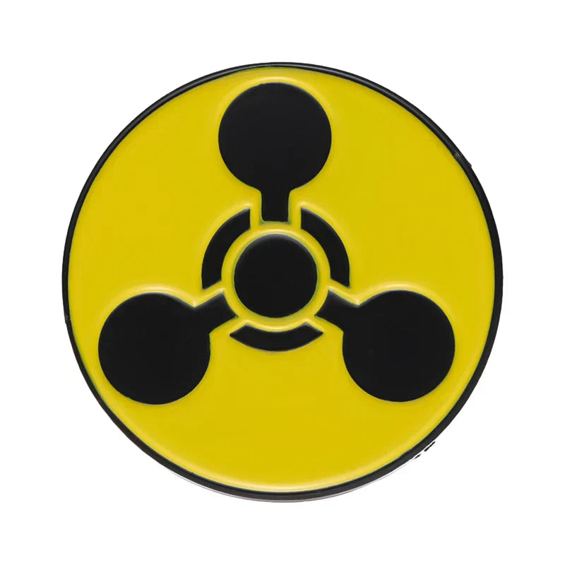 Radiation Hazard Enamel Pin Brooch Biochemical Jewelry Backpack Hat Accessories Wholesale Gifts