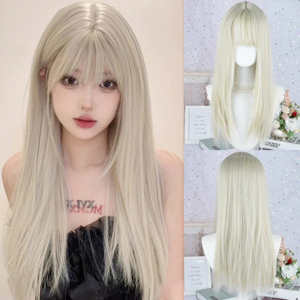 Ombre Long Straight Wig