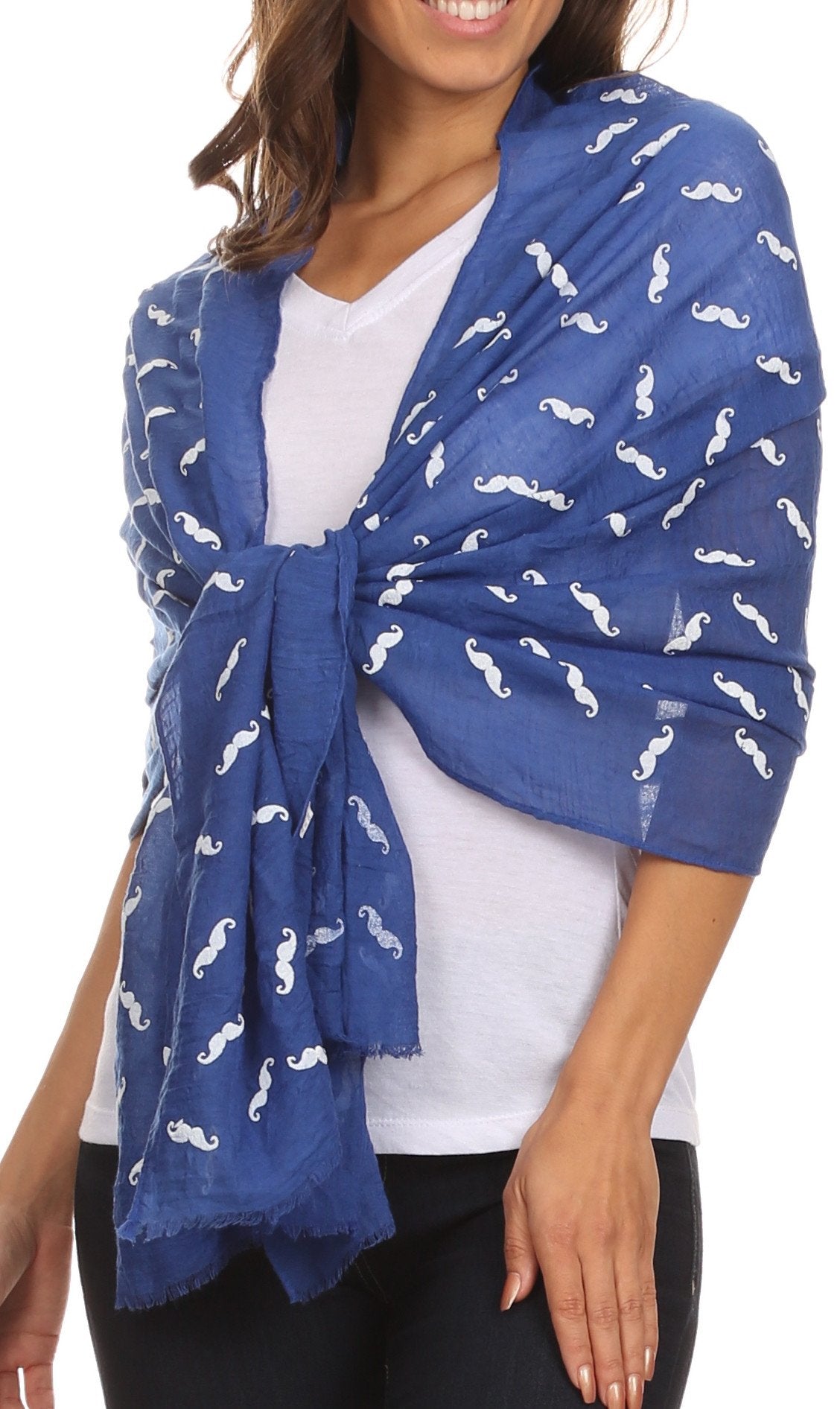 Sakkas Hillary summer breeze lightweight flowing sheer gauze wrap scarf - Concordia Style Boutique