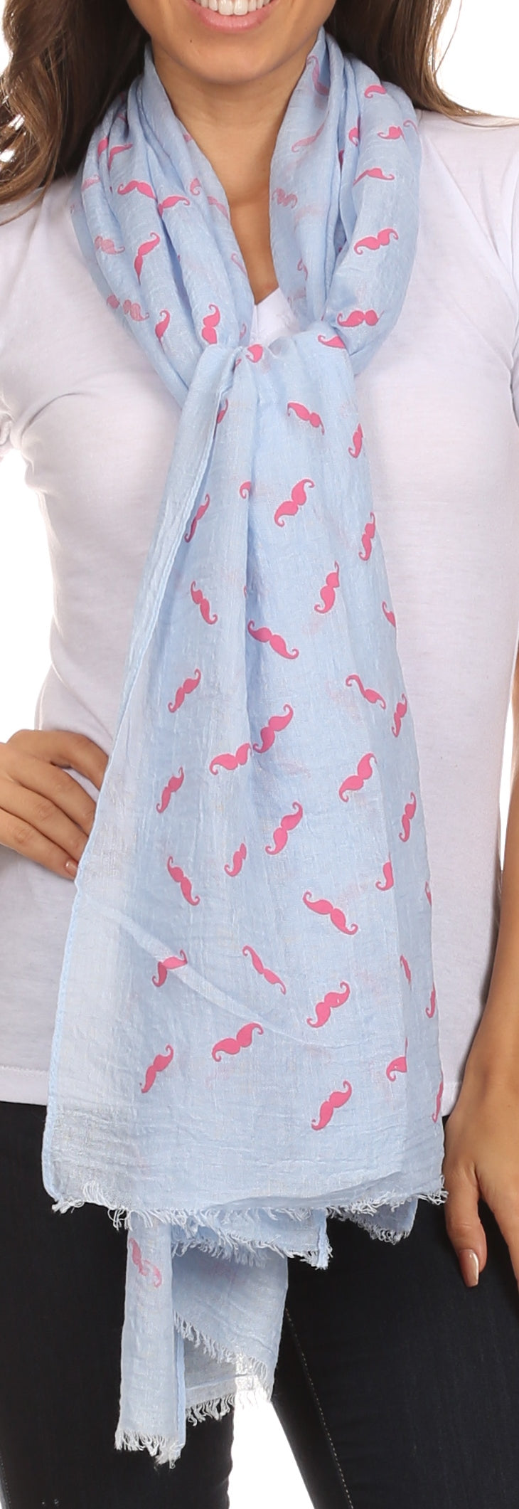 Sakkas Hillary summer breeze lightweight flowing sheer gauze wrap scarf - Concordia Style Boutique
