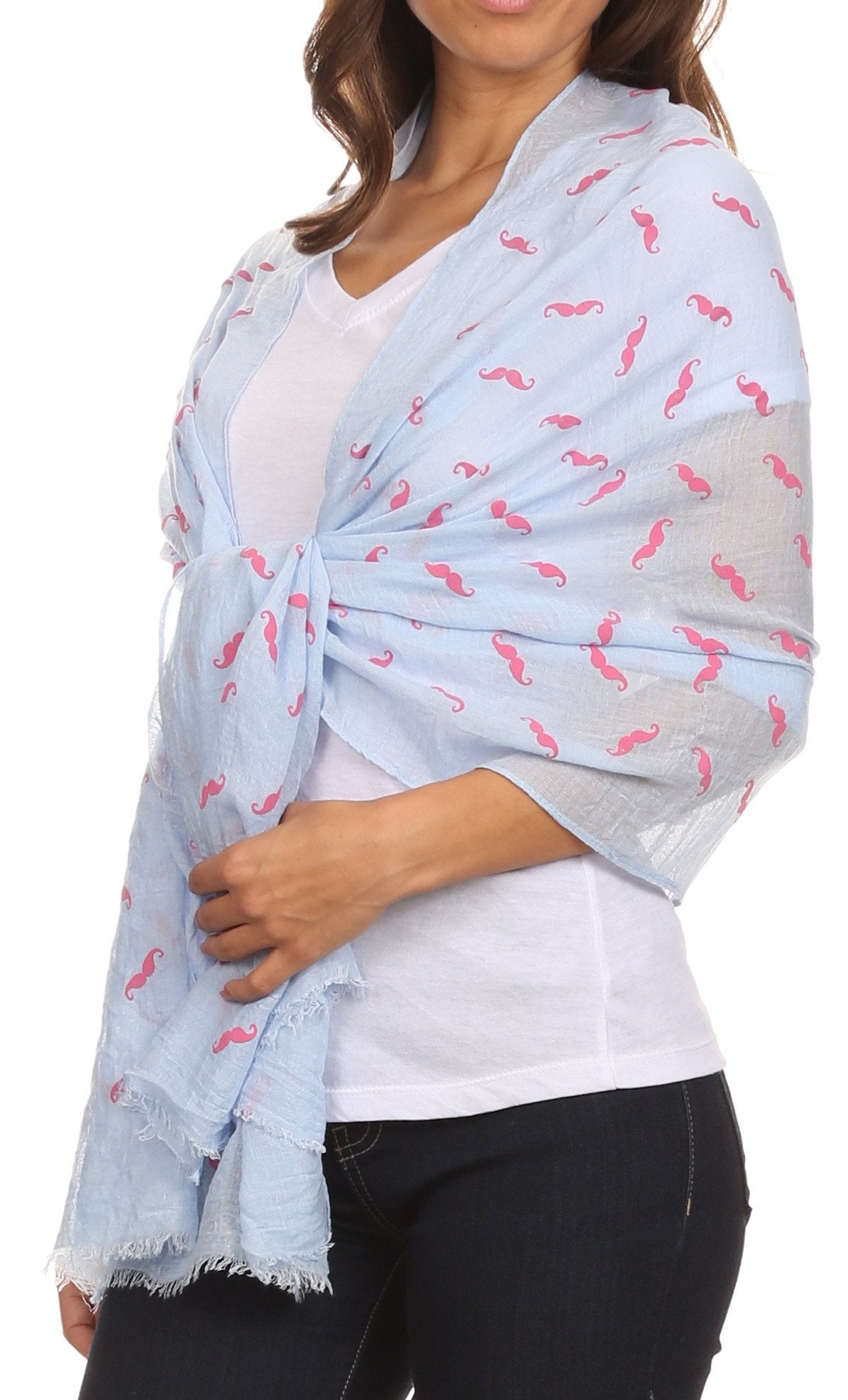 Sakkas Hillary summer breeze lightweight flowing sheer gauze wrap scarf - Concordia Style Boutique