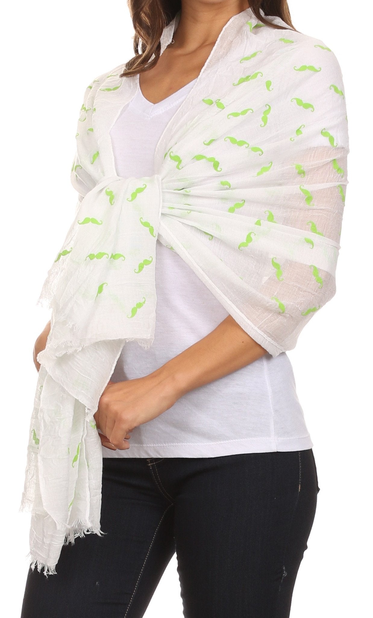 Sakkas Hillary summer breeze lightweight flowing sheer gauze wrap scarf - Concordia Style Boutique