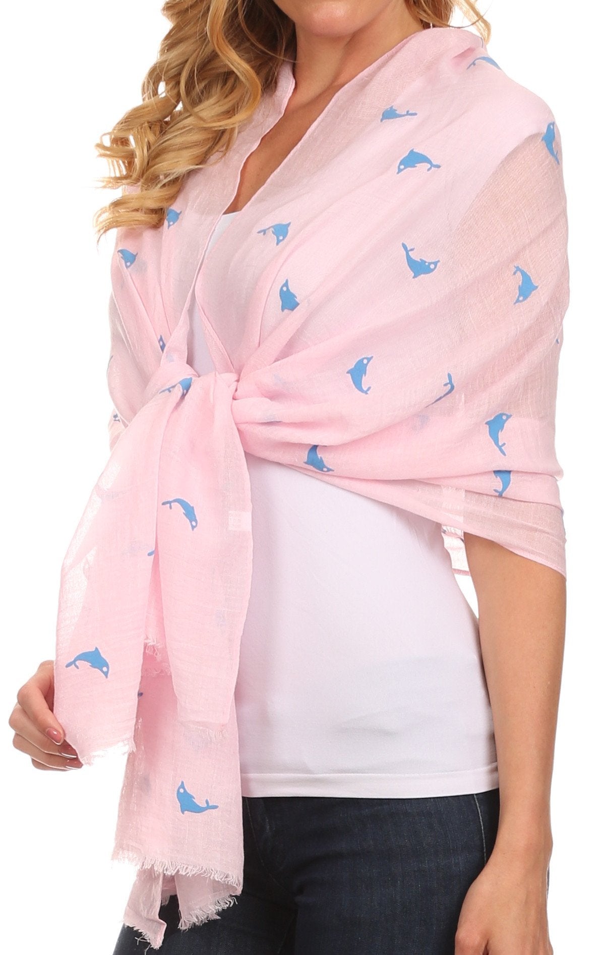 Sakkas Hillary summer breeze lightweight flowing sheer gauze wrap scarf - Concordia Style Boutique