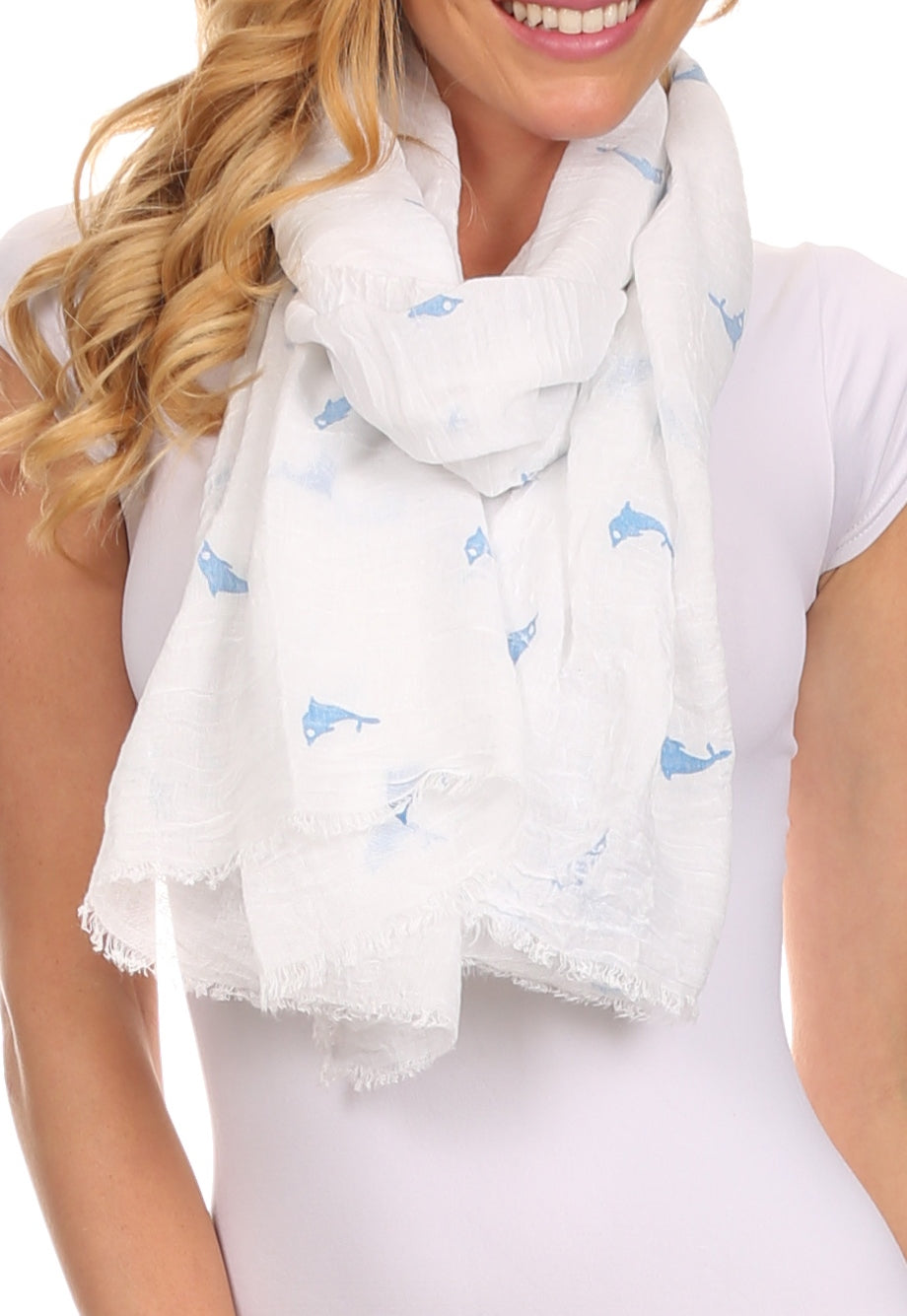 Sakkas Hillary summer breeze lightweight flowing sheer gauze wrap scarf - Concordia Style Boutique