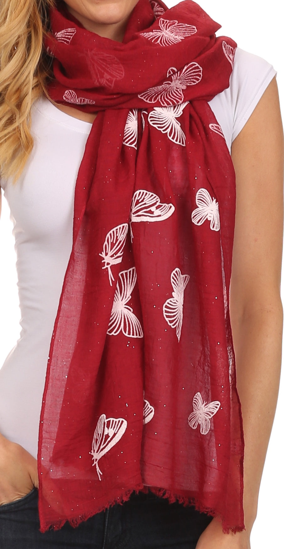 Sakkas Hillary summer breeze lightweight flowing sheer gauze wrap scarf - Concordia Style Boutique