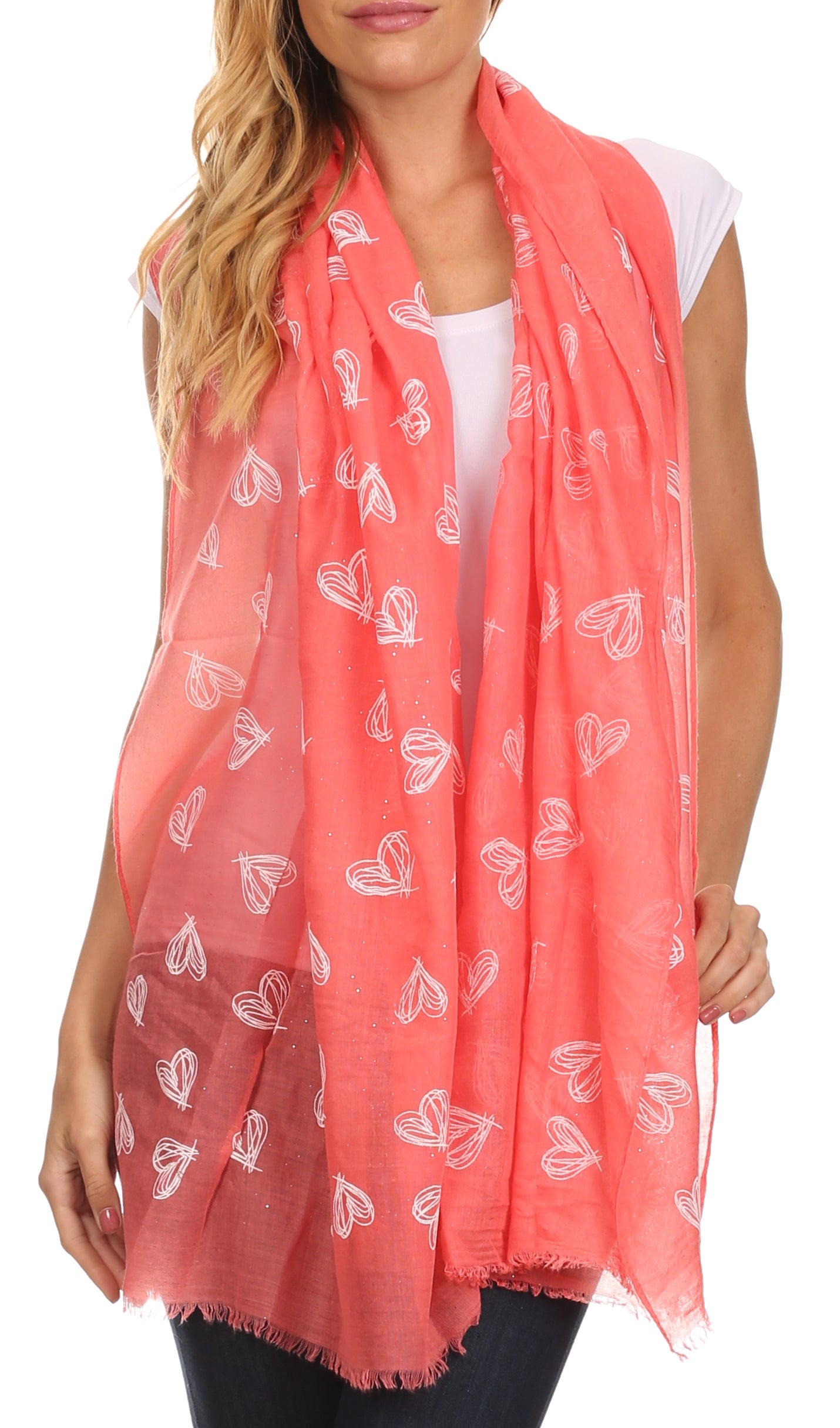 Sakkas Hillary summer breeze lightweight flowing sheer gauze wrap scarf - Concordia Style Boutique