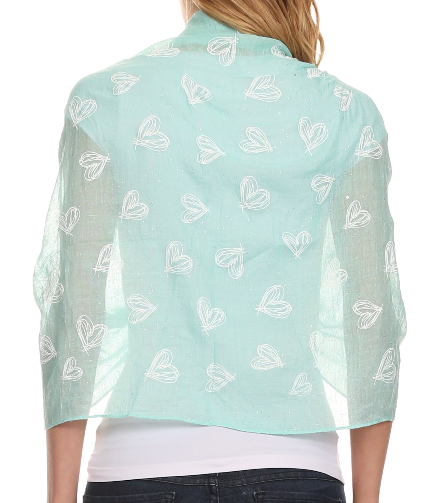 Sakkas Hillary summer breeze lightweight flowing sheer gauze wrap scarf - Concordia Style Boutique