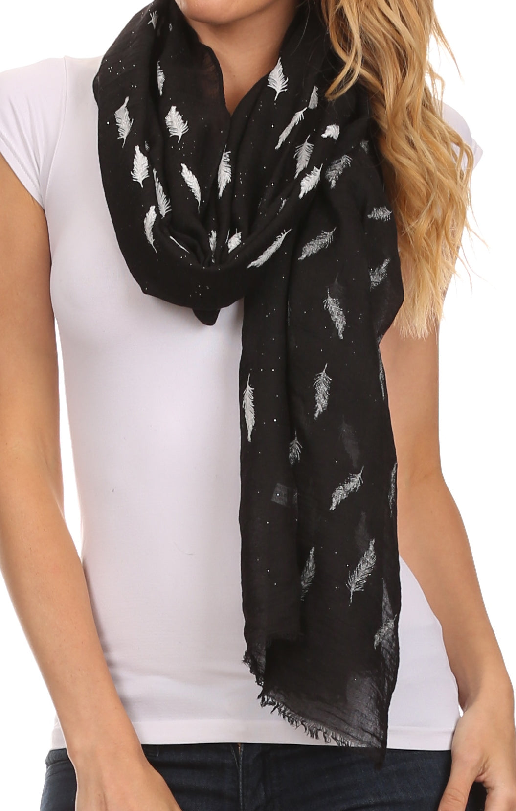 Sakkas Hillary summer breeze lightweight flowing sheer gauze wrap scarf - Concordia Style Boutique