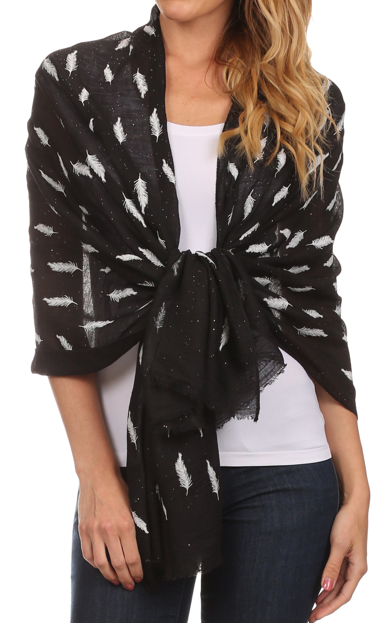 Sakkas Hillary summer breeze lightweight flowing sheer gauze wrap scarf - Concordia Style Boutique