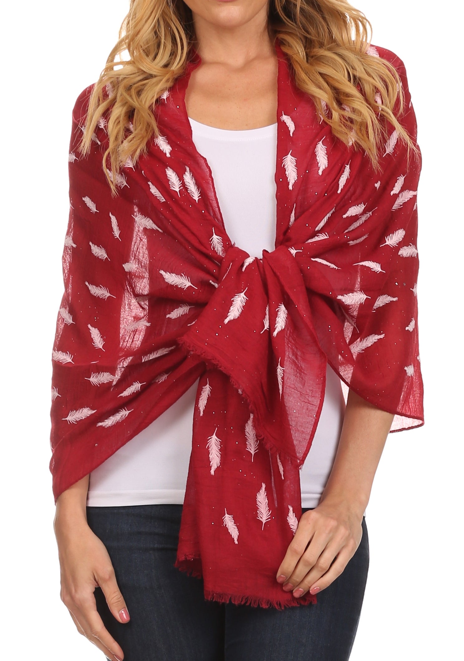Sakkas Hillary summer breeze lightweight flowing sheer gauze wrap scarf - Concordia Style Boutique