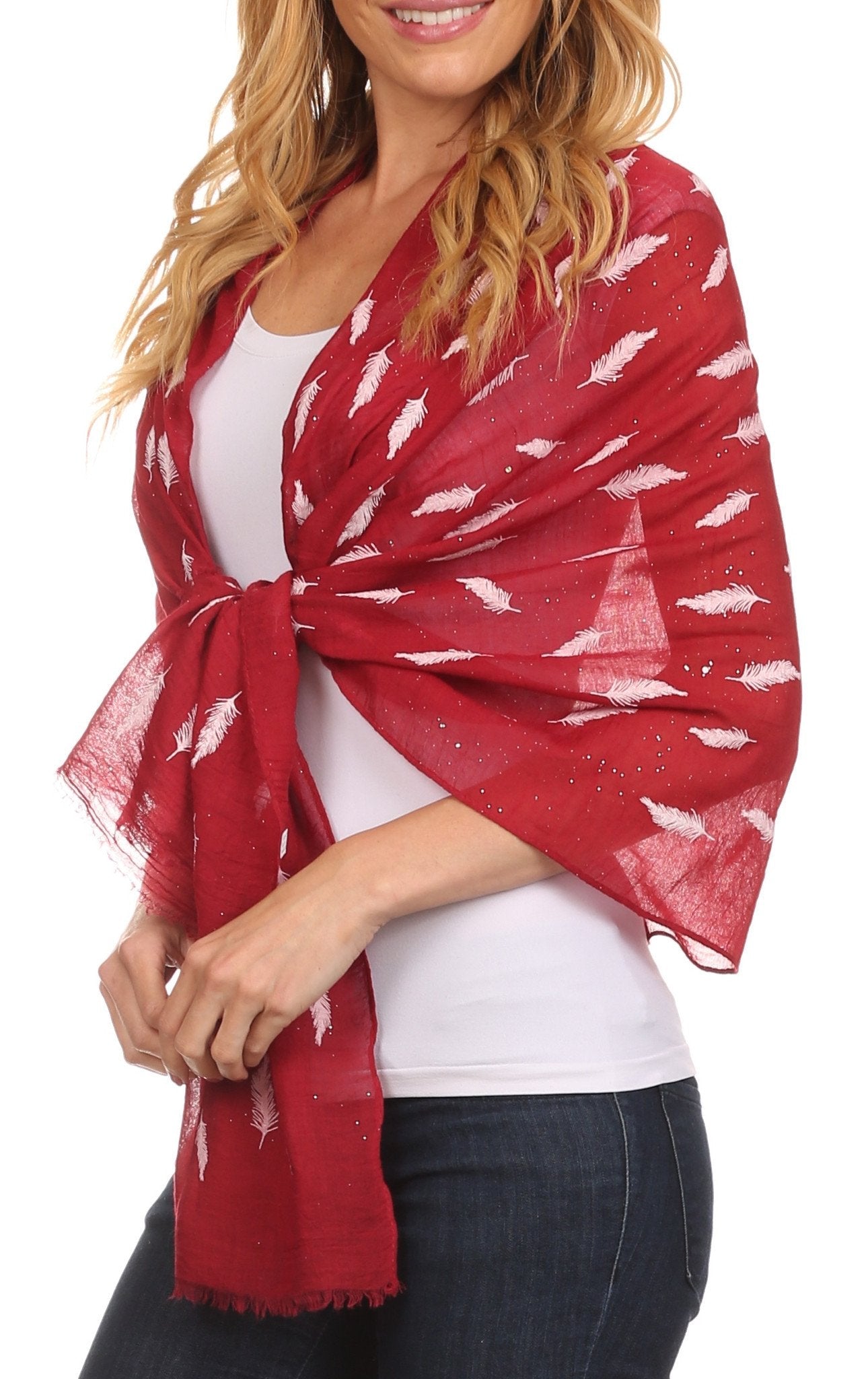 Sakkas Hillary summer breeze lightweight flowing sheer gauze wrap scarf - Concordia Style Boutique