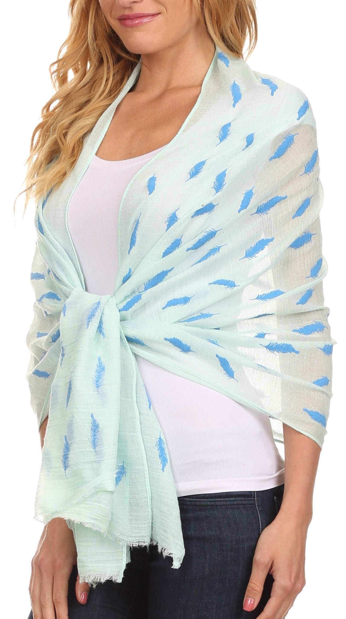 Sakkas Hillary summer breeze lightweight flowing sheer gauze wrap scarf - Concordia Style Boutique