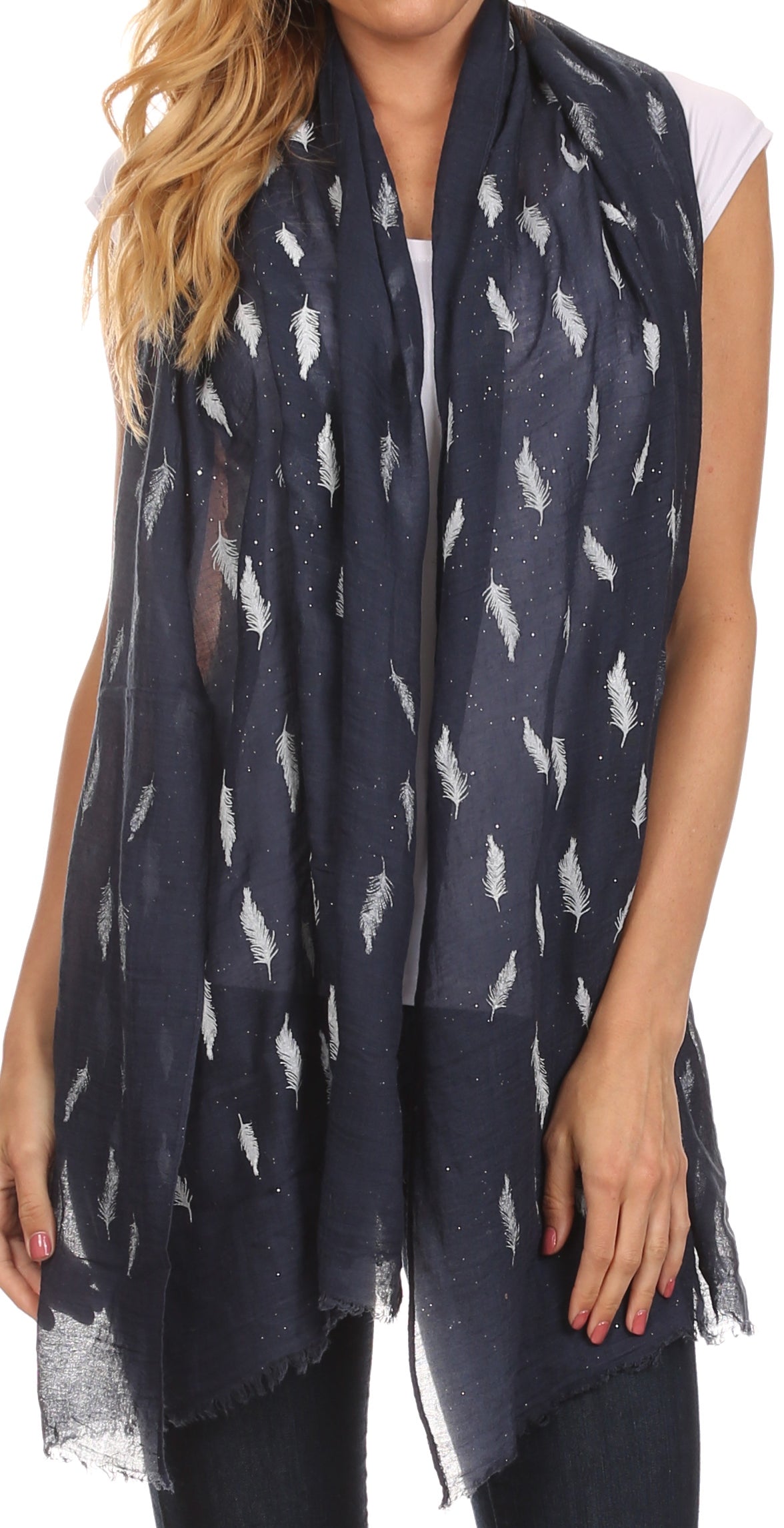 Sakkas Hillary summer breeze lightweight flowing sheer gauze wrap scarf - Concordia Style Boutique