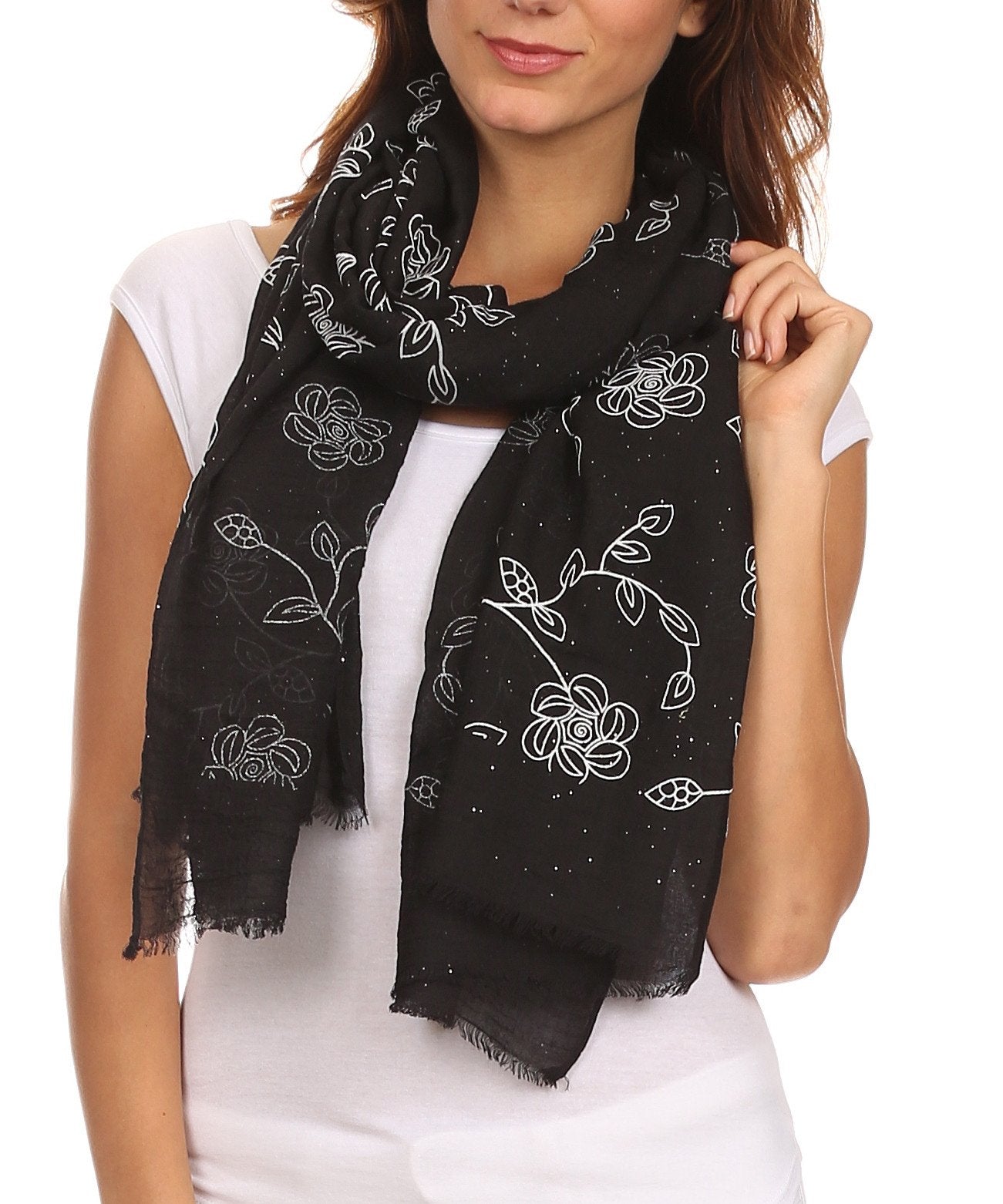 Sakkas Hillary summer breeze lightweight flowing sheer gauze wrap scarf - Concordia Style Boutique