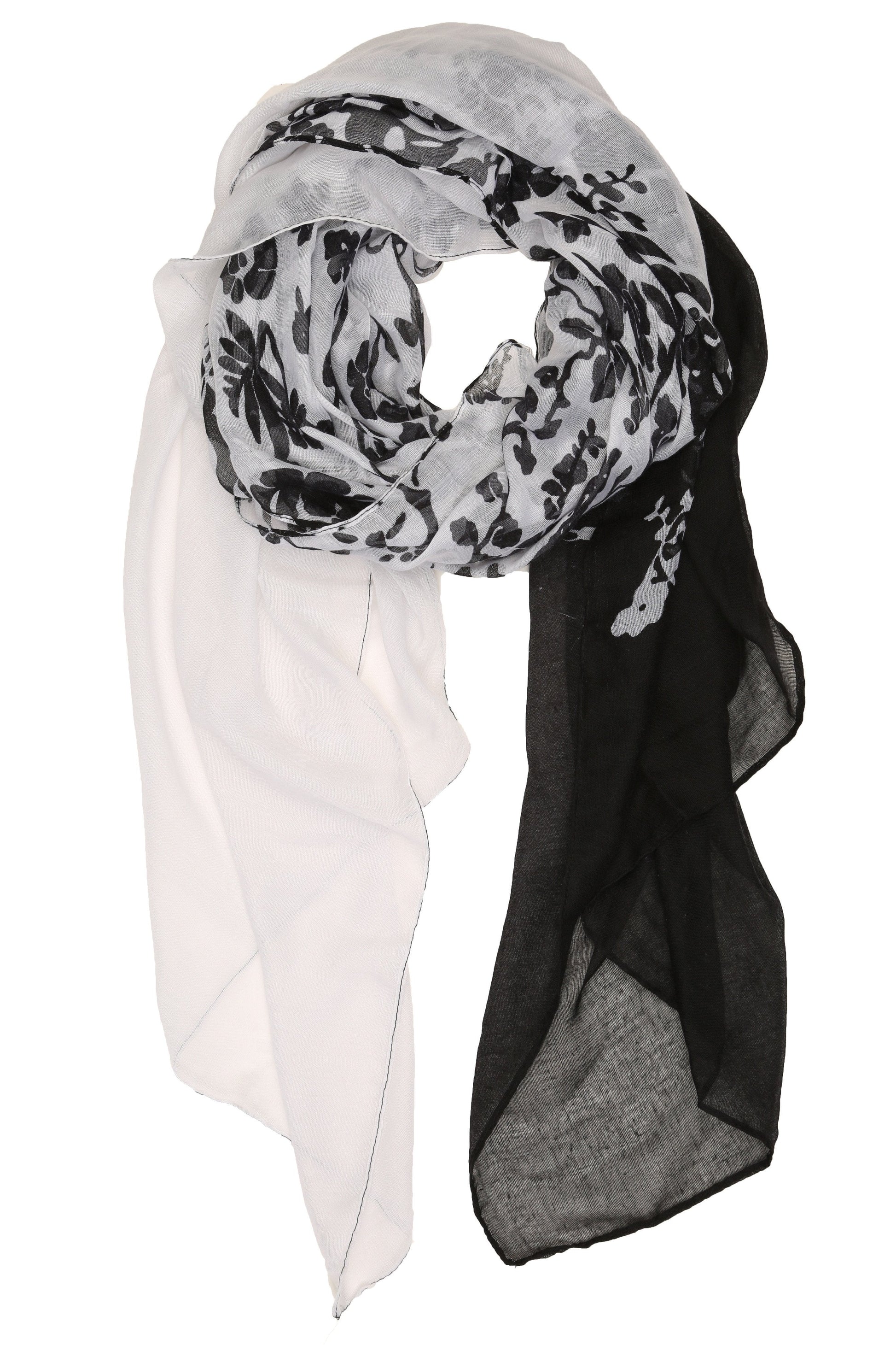 Sakkas Nichole summer gauze featherweight patterned versitile sheer scarf wrap - Concordia Style Boutique