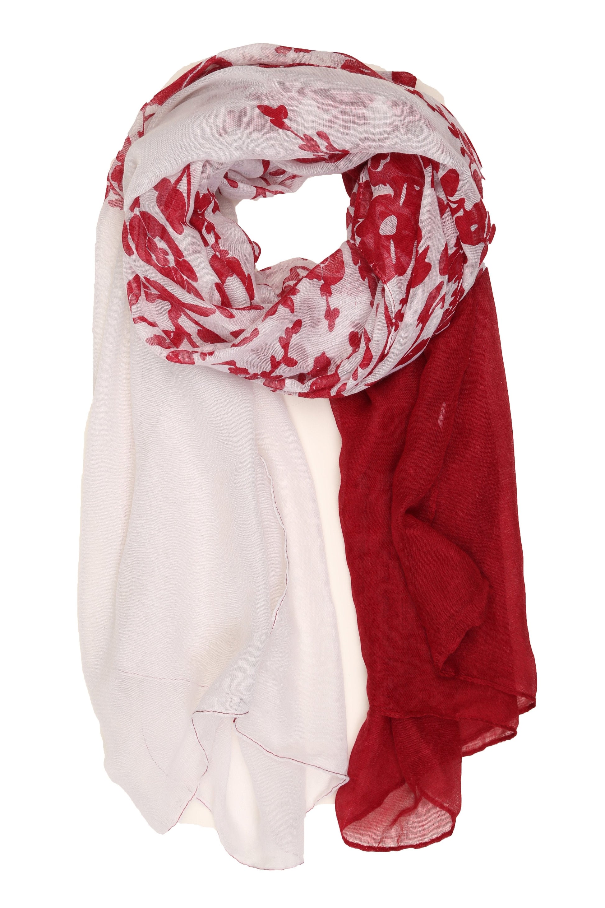 Sakkas Nichole summer gauze featherweight patterned versitile sheer scarf wrap - Concordia Style Boutique
