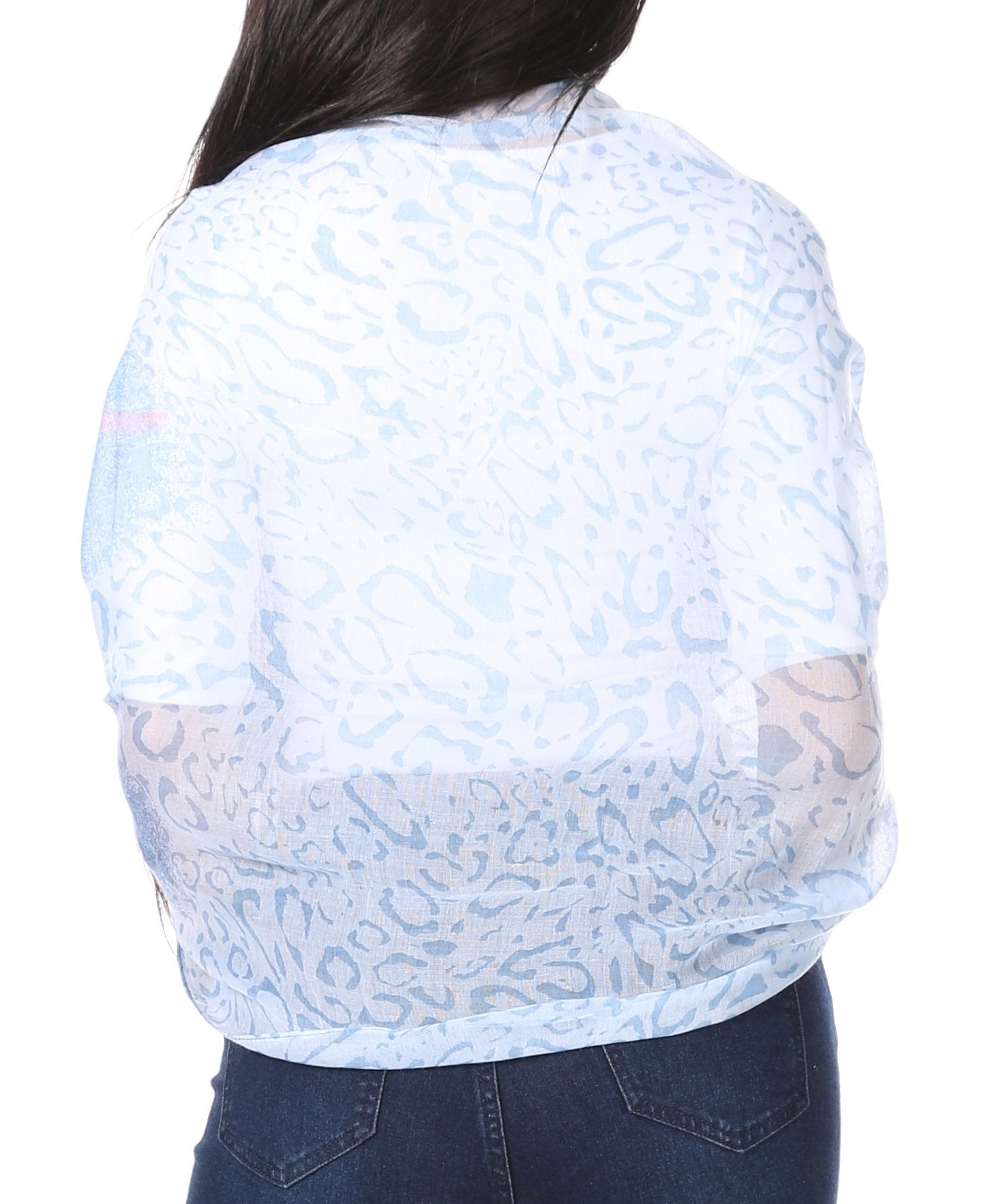 Sakkas Nichole summer gauze featherweight patterned versitile sheer scarf wrap - Concordia Style Boutique