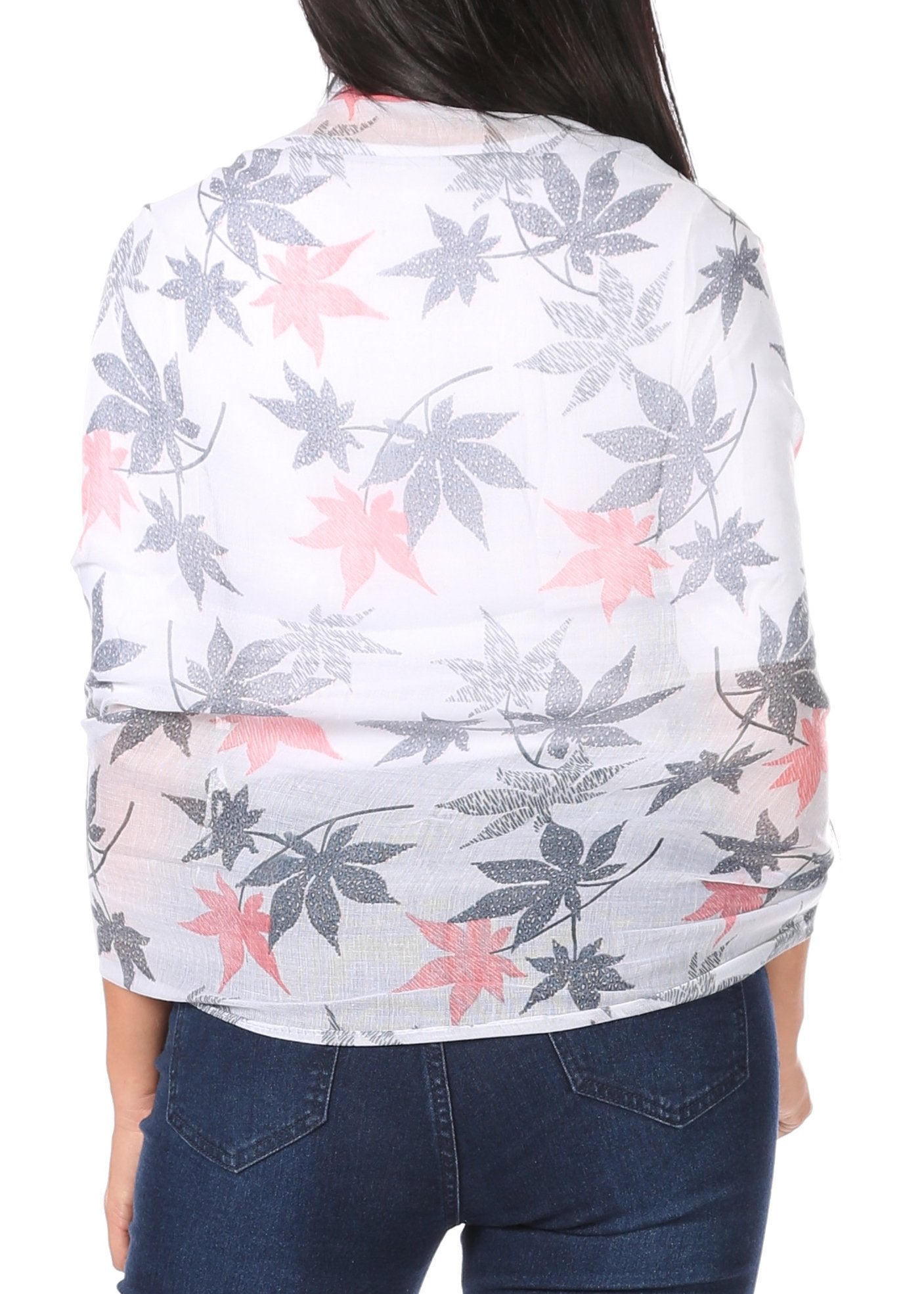 Sakkas Nichole summer gauze featherweight patterned versitile sheer scarf wrap - Concordia Style Boutique