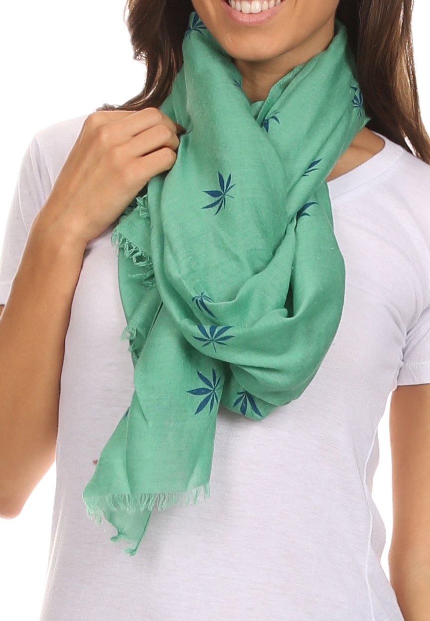 Sakkas Nichole summer gauze featherweight patterned versitile sheer scarf wrap - Concordia Style Boutique