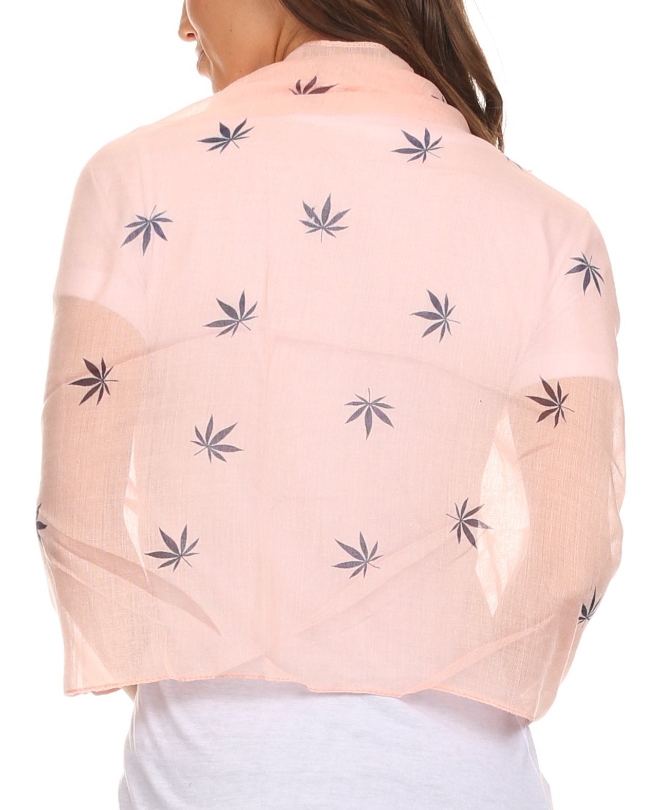 Sakkas Nichole summer gauze featherweight patterned versitile sheer scarf wrap - Concordia Style Boutique